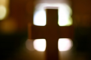 blurred cross